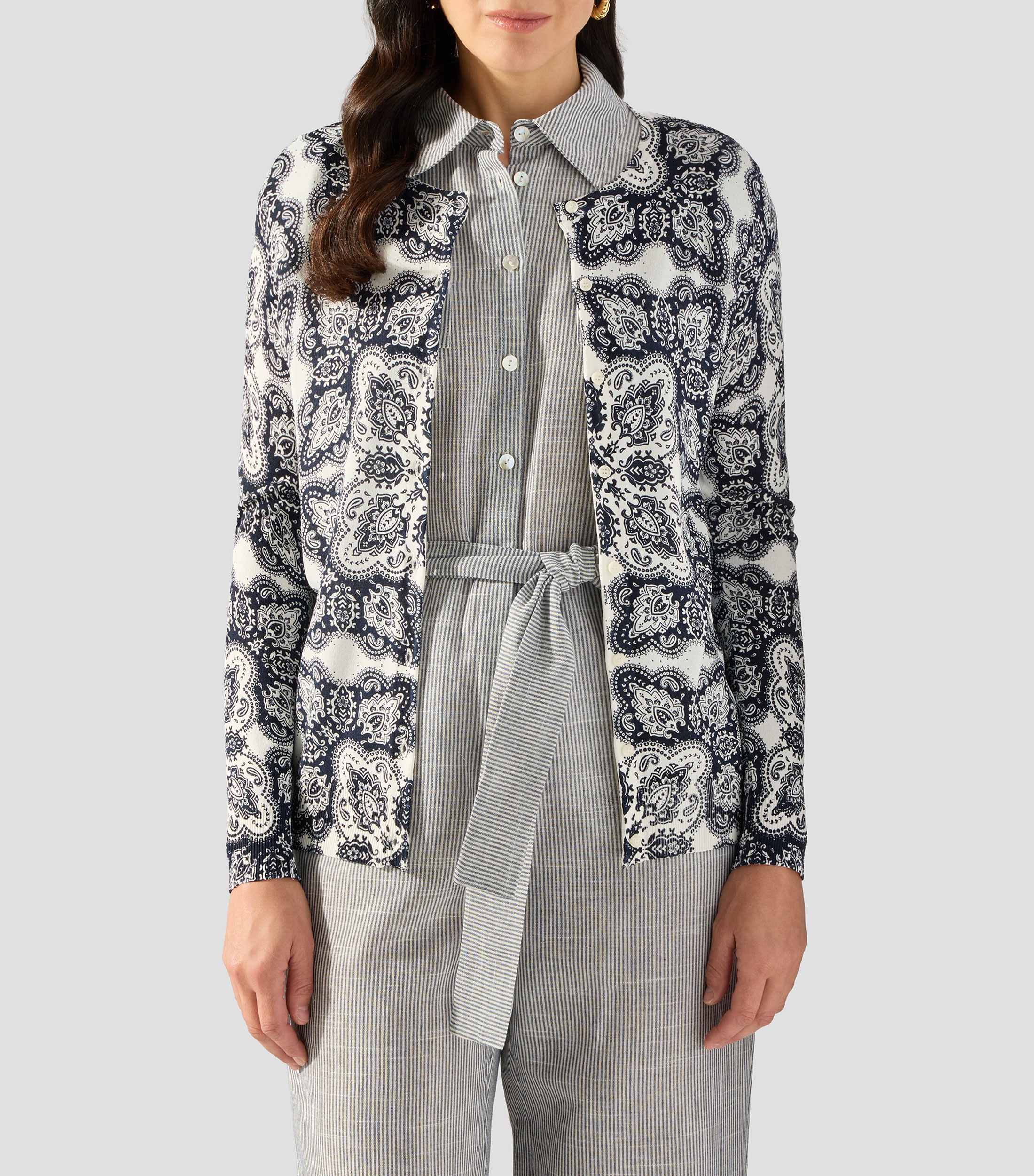 Cárdigan estampado Mujer